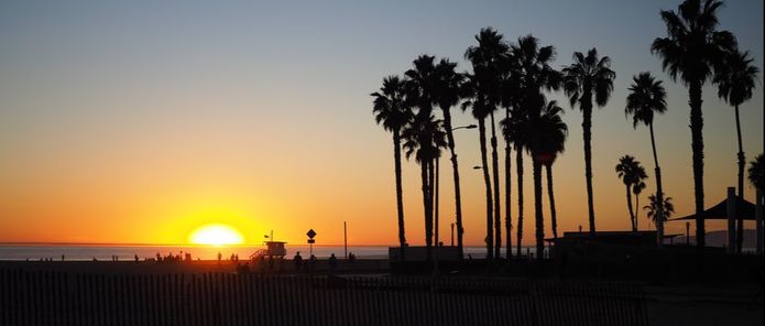 Sunset at Venice Beach, LA